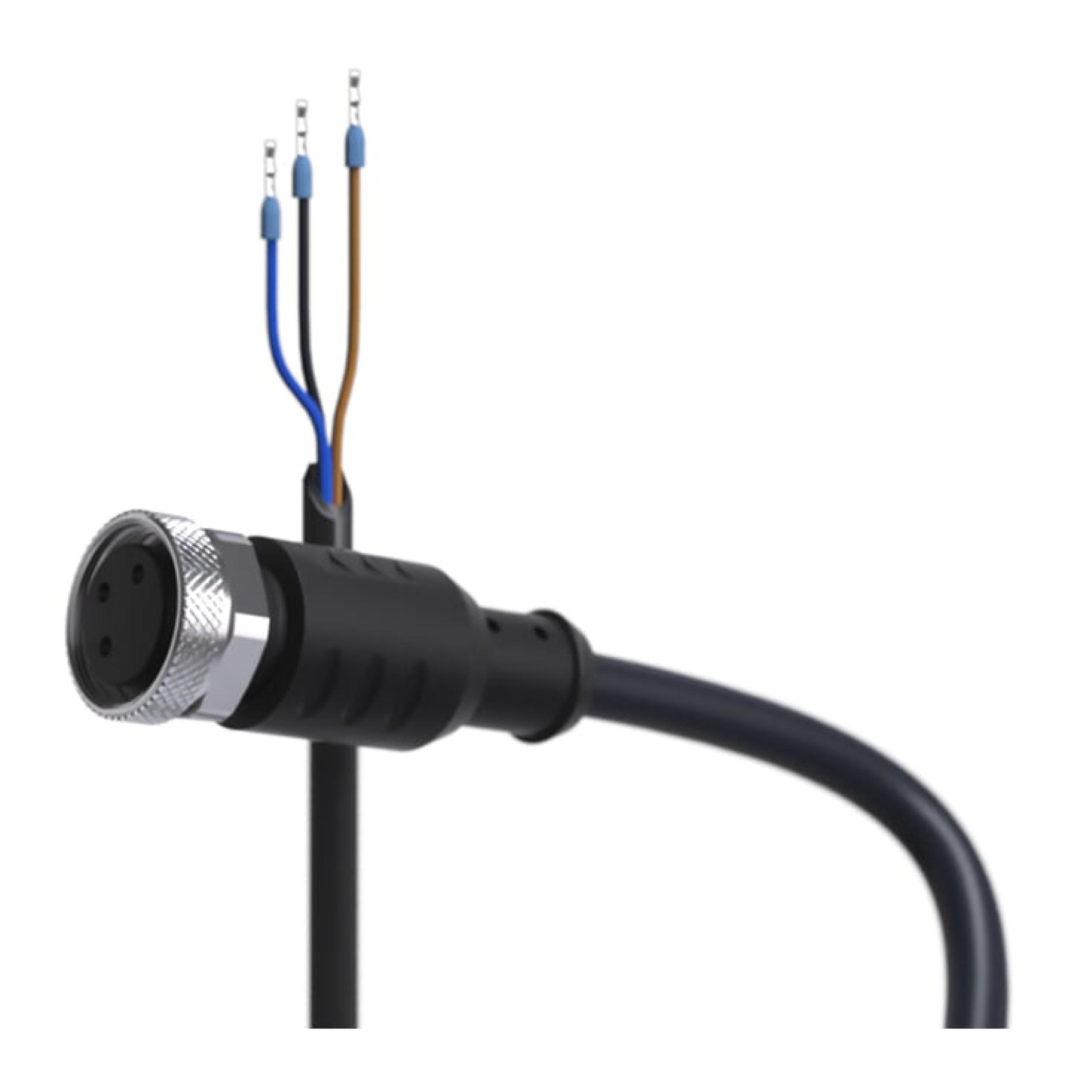 Autosen Cable M8 3 Polos PUR 2 m IP67