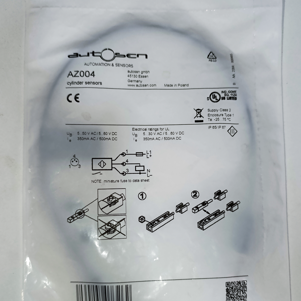 Sensor magnético AUTOSEN AZ004 para cilindro – Reed, ranura T, M8 - Imagen 5